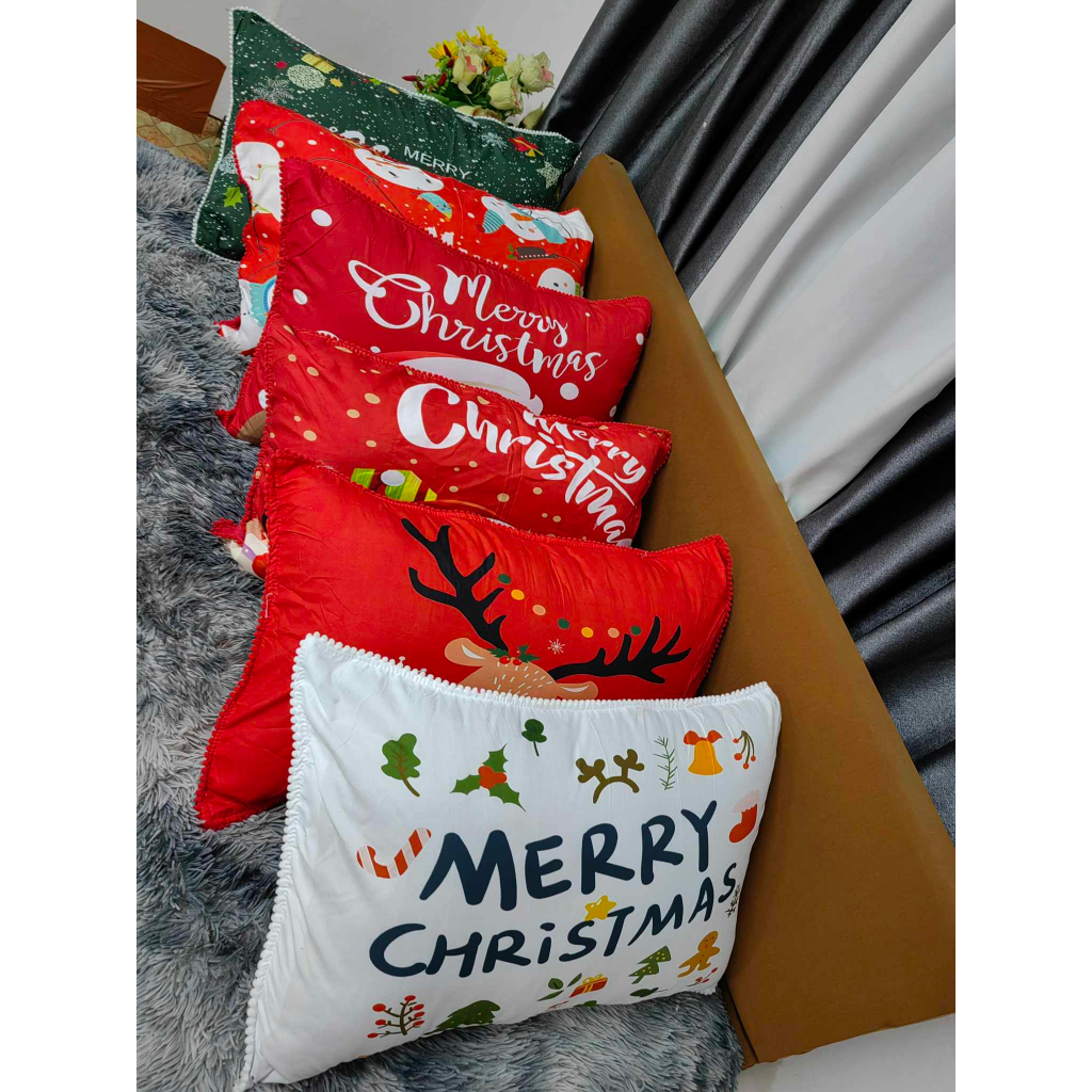 LIVE Merry Christmas Pillow case Cotton 18" X 28" pillow cover For Home