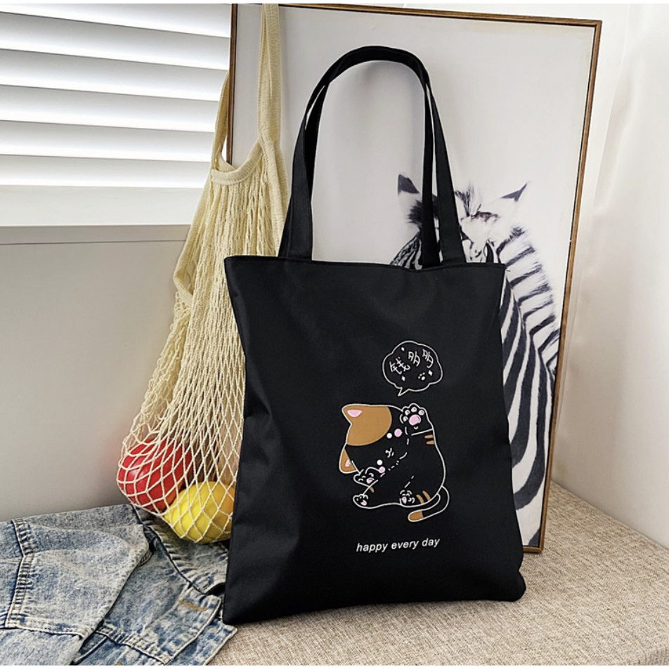 Korean New Fashion Canvas Tote Bag Canvas Shoulder Bags Simple With ...