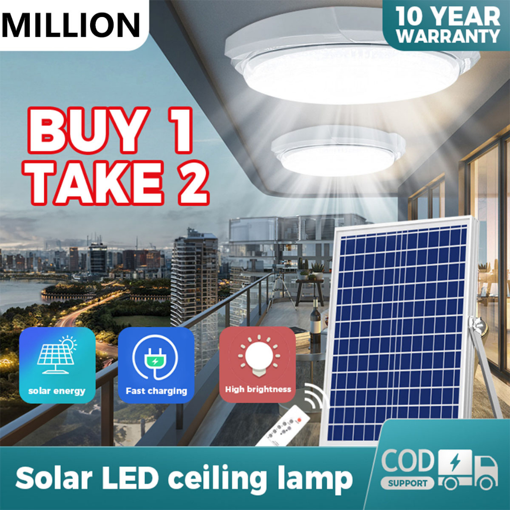 MILLIONSolar LED Indoor Ceiling Chandelier Remote Control Solar Lights ...