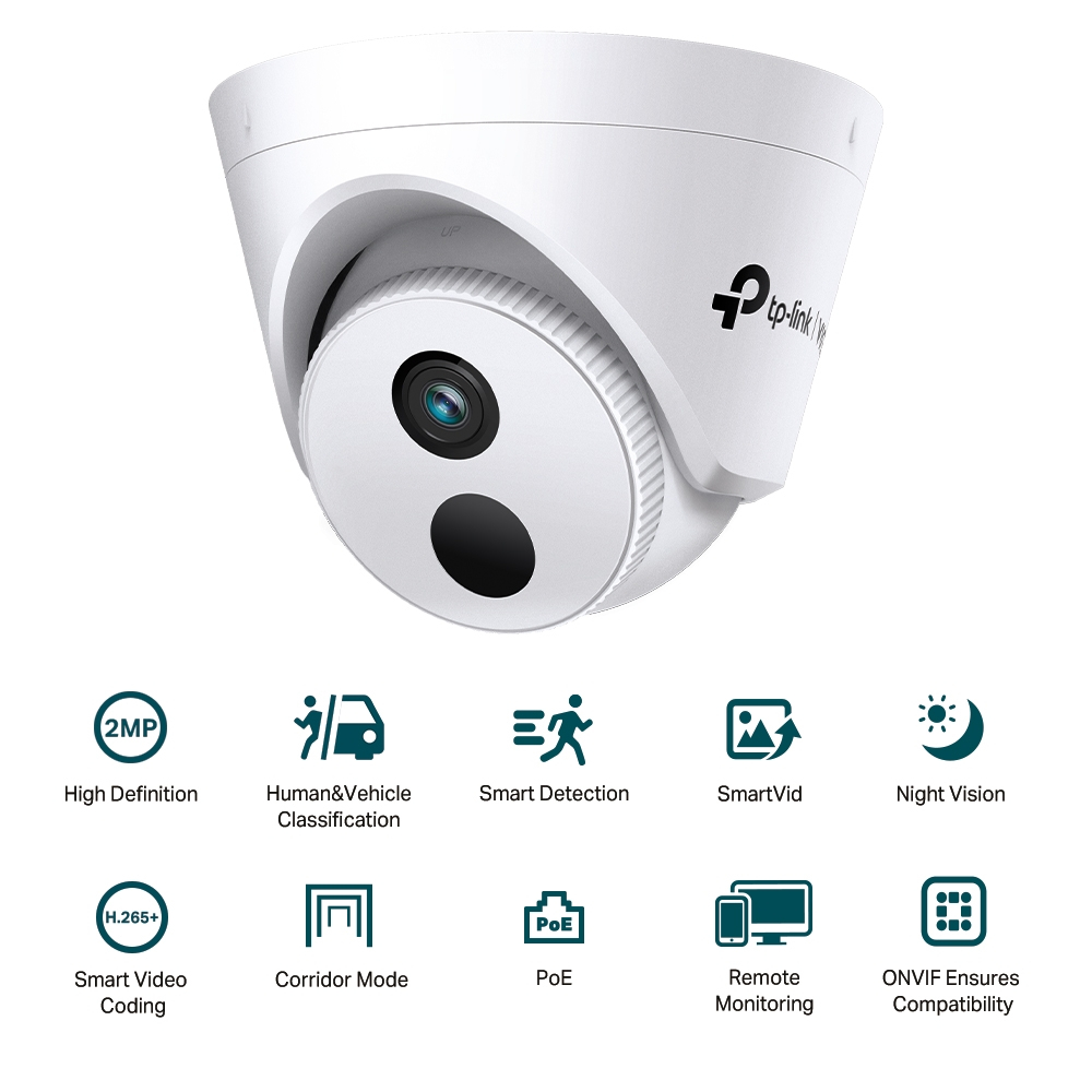 TP-Link VIGI 4-Channel IP CCTV Camera Surveillance Kit (VIGI C420I ...