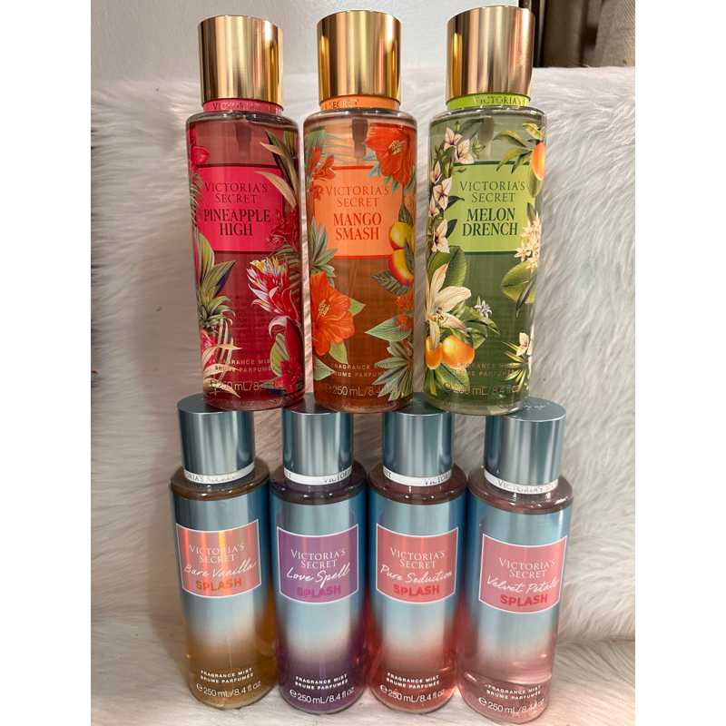 Victoria’s Secret Fragrance Mist Bare Vanilla/Love Spell/Velvet Petals ...