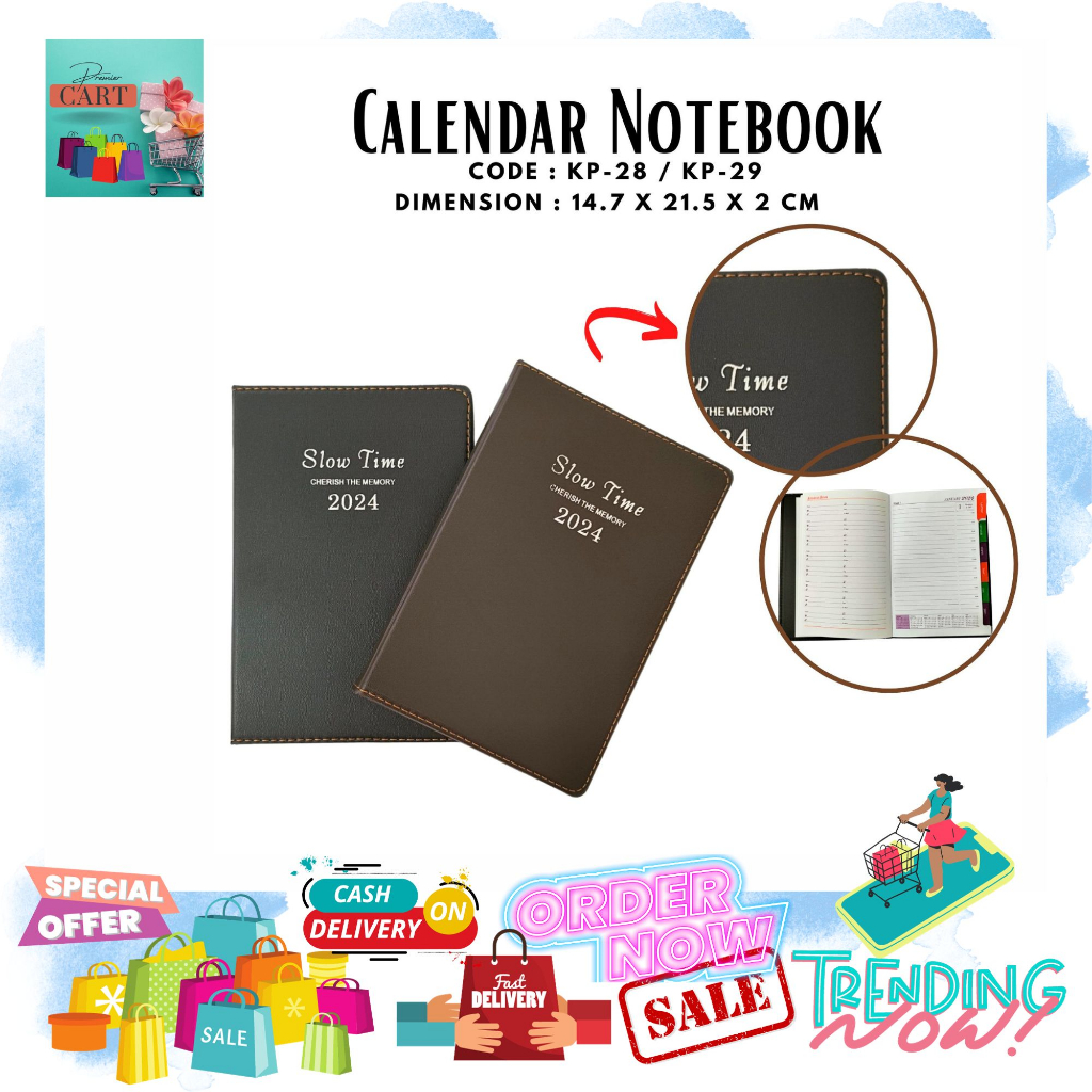 [NEW] KP28/ KP29 CALENDAR NOTEBOOK/ PLANNER/ 2024 PLANNER/ Planner