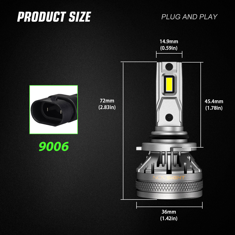 Novsight N37 H4 H7 H11 HB3 HB4 22000LM high/low beam high beam LED