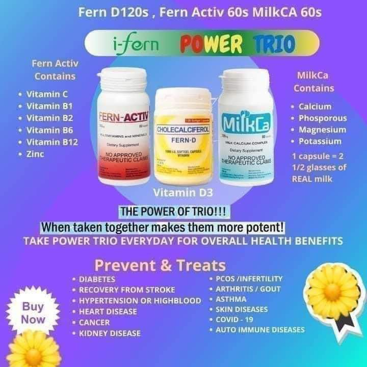 FernD, Fern Actic, Fern MilkCA POWER TRIO SET Shopee Philippines