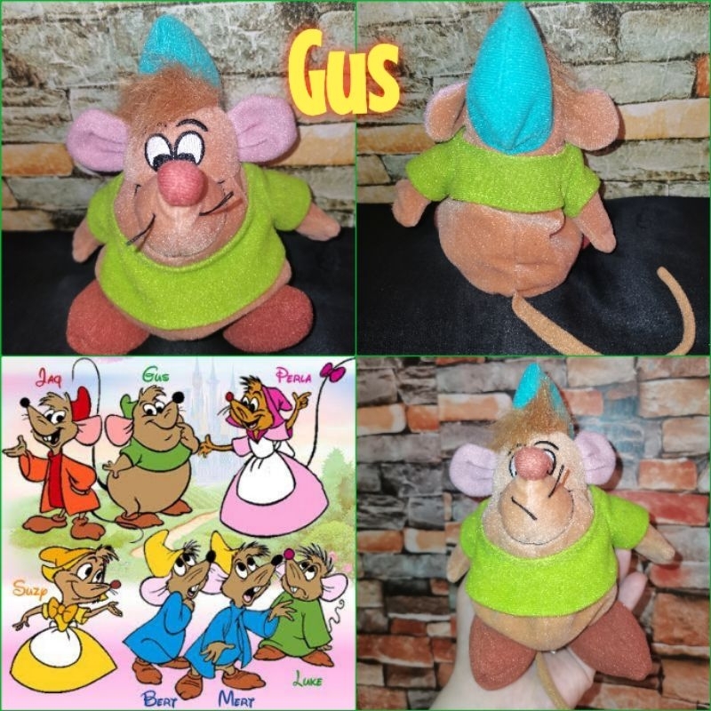 Disney Cinderella's GUS Plush Toy (8 inches) Shopee Philippines