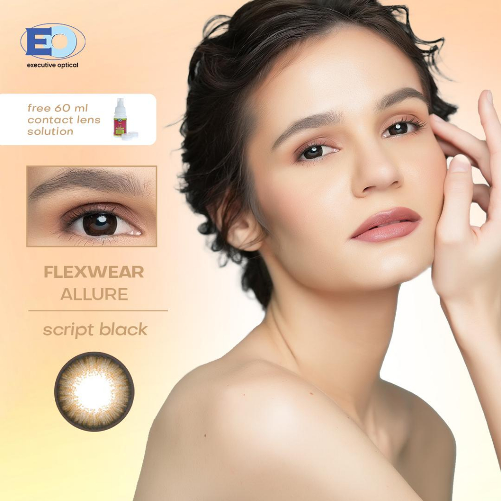 EO Flexwear Allure Colored Graded Contact Lens Script Black 1 Year Shopee Philippines