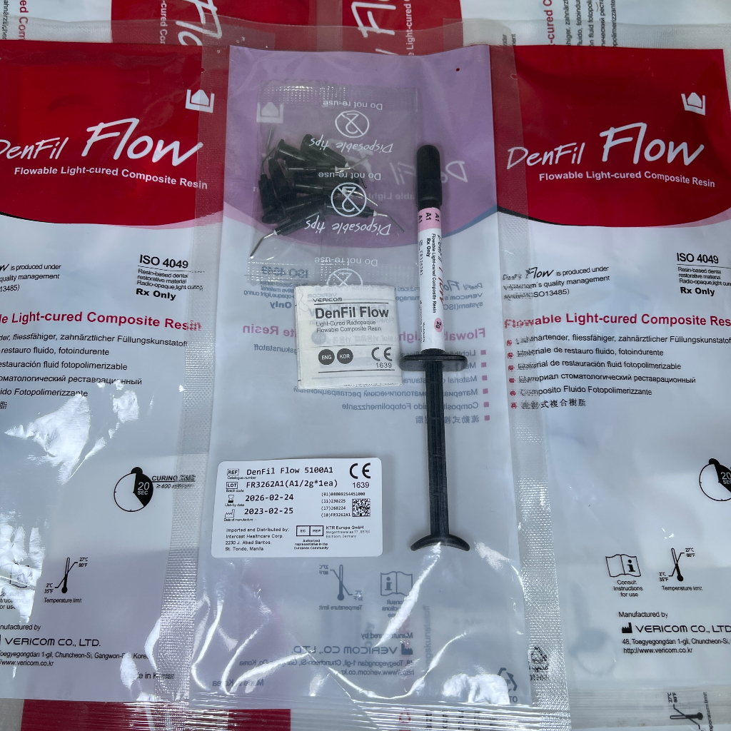 Denfil Composite Resin Refill Packable Lightcured Hybrid A1 A2 A3 A3.5