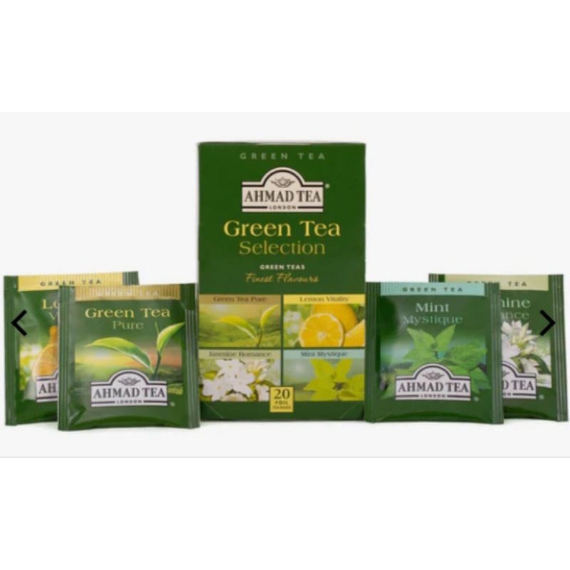 AHMAD TEA Green Tea Selection 20 Foil TB | Shopee Philippines