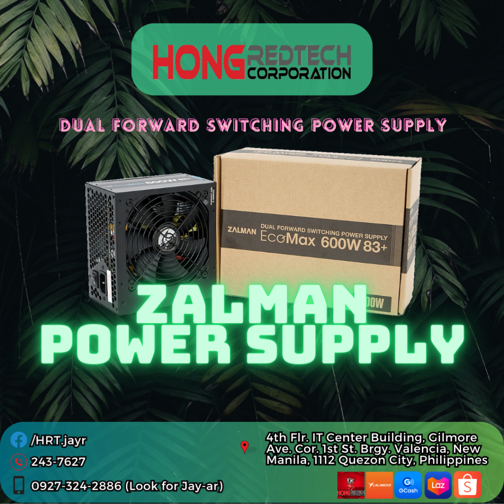 ZALMAN ECOMAX 600W 83+ POWER SUPPLY | Shopee Philippines