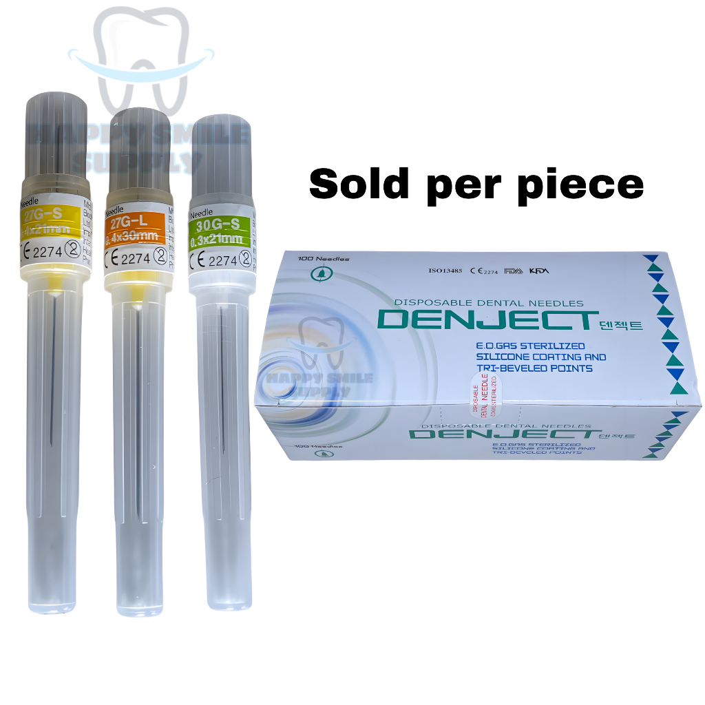 1pc Denject Dental Needle Disposable Biodent Sterilized Gauge 27G 30G