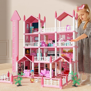 Assembled best sale doll house