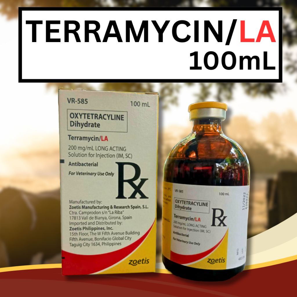 Zoetis TERRAMYCIN/LA Expiration Date ( March 2025 ) Antibacterial ...