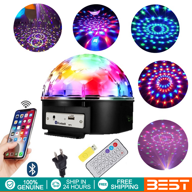 Disco Ball Light Bluetooth Laser Projector LED Lights Party Sound ...