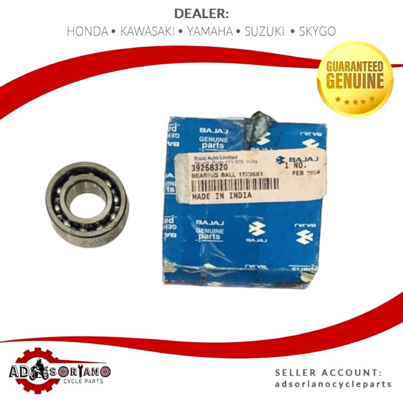 KAWASAKI CT150 BOXER CT100 ROUSER 135 CAMSHAFT BEARING BALL 6003 ...