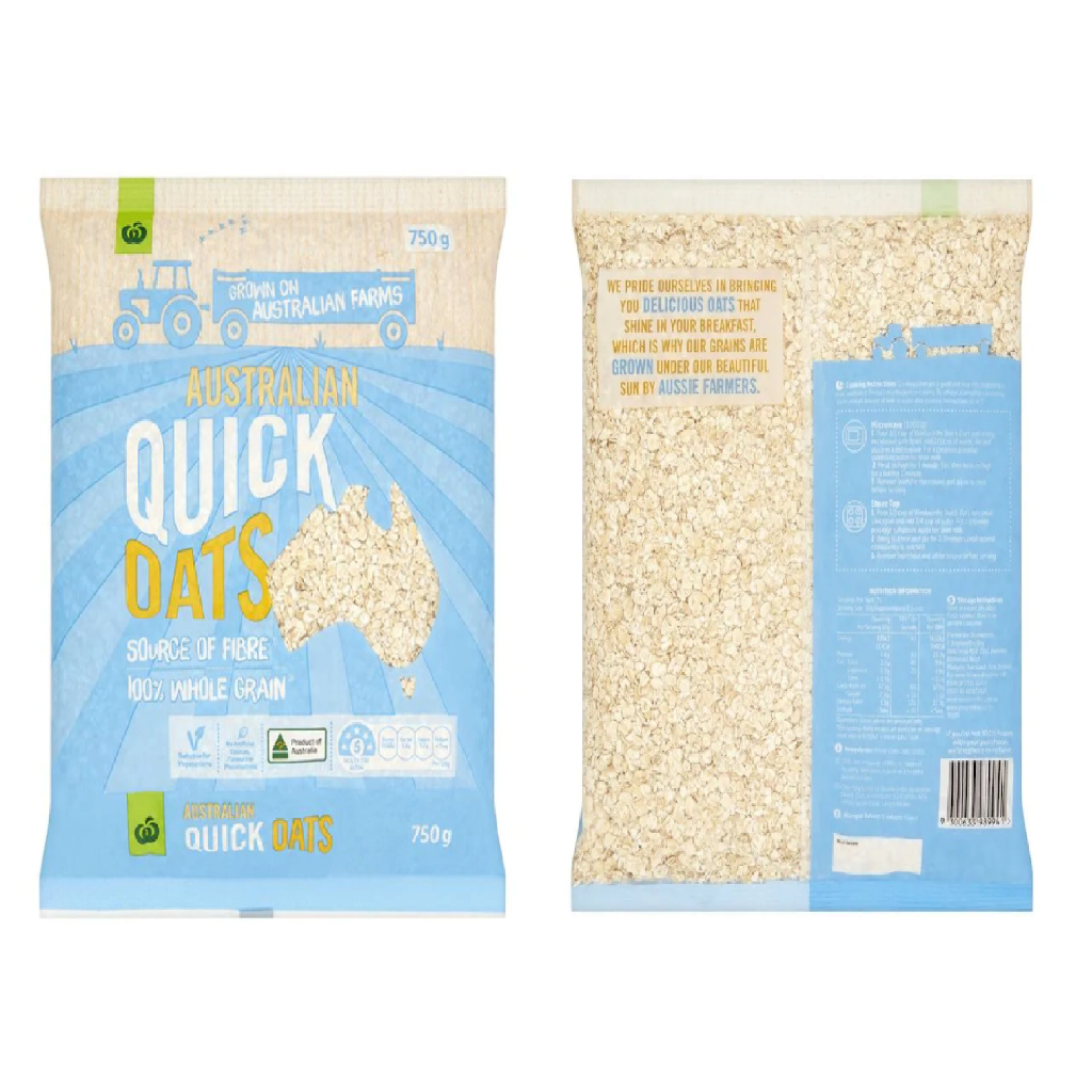 Woolworths Australian Quick Oats 750g Shopee Philippines