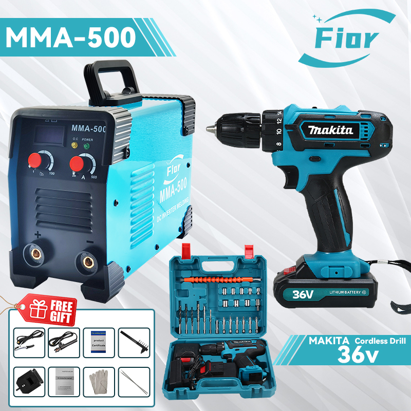 Makita【2in1】MMA500 Portable Igbt Inverter Welding Machine+Makita 36v
