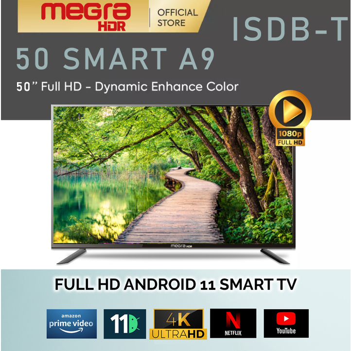 Inches K Uhd Smart Tv Android Tv Ultra Slim Television Megrahdr