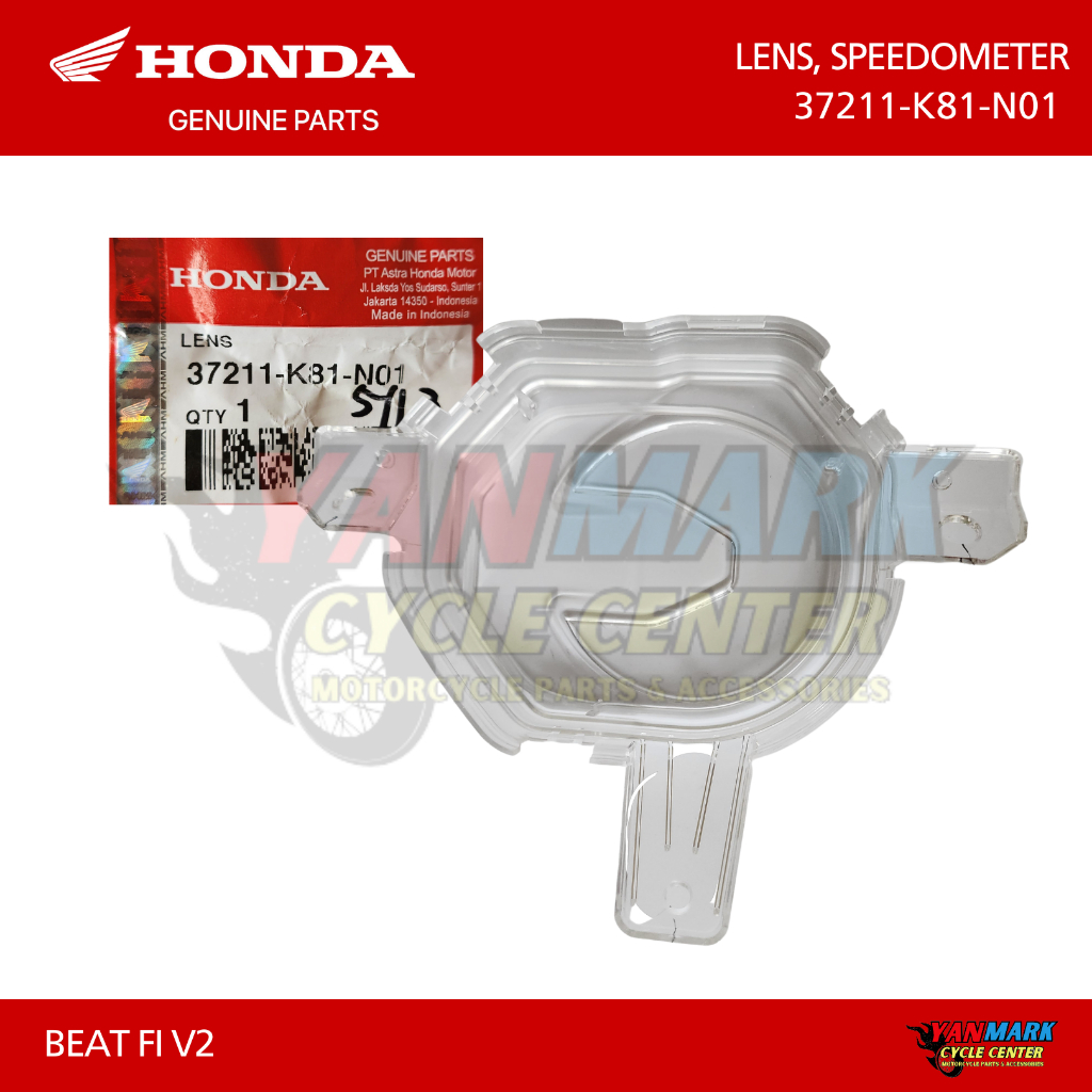 ORIGINAL HONDA - LENS, SPEEDOMETER - BEAT FI V2 - 37211-K81-N01 ...