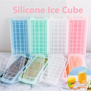 36 Bpa-free Silicone Ice Cube Tray With Lid, Bin, And Tong - 36