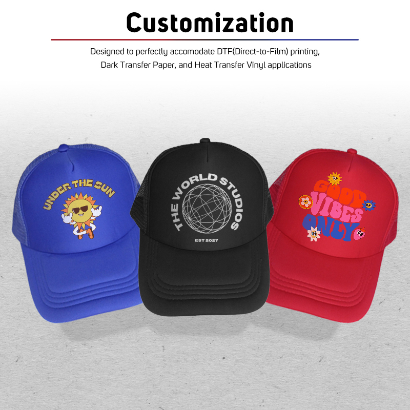 QUAFF Printable Mesh Cap for Men and Women Baseball Cap / Net Trucker ...