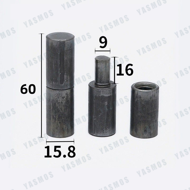 5/16" to 3/4" Cylindrical Hinges Iron Tube Shaft Heavy Duty Steel door