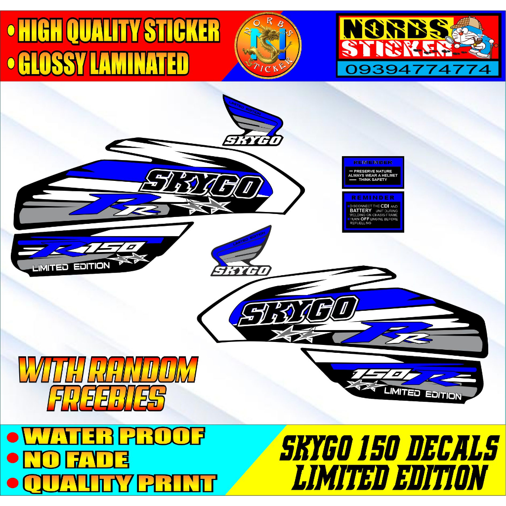 SKYGO 150 LIMITED EDITION DECALS | Shopee Philippines
