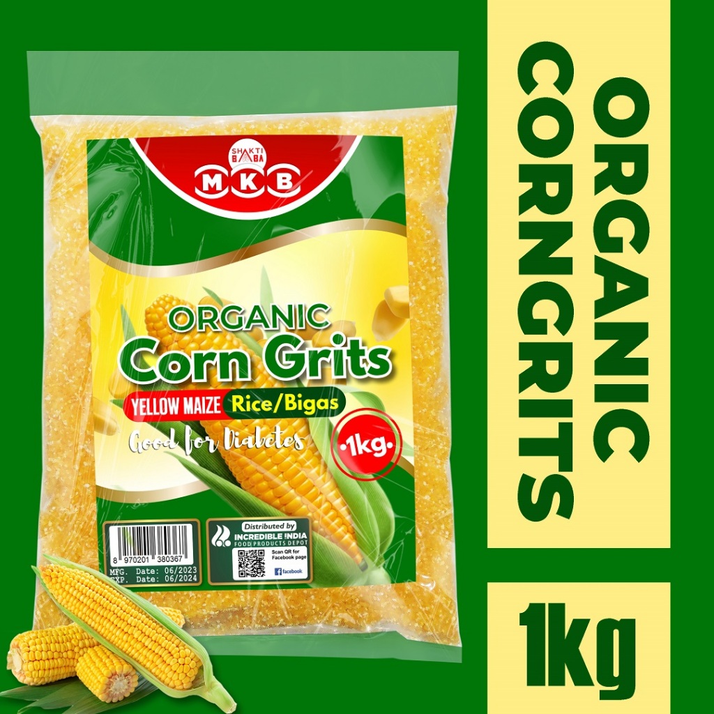 Organic Corn Grits Yellow Maize Rice 1kg Shopee Philippines