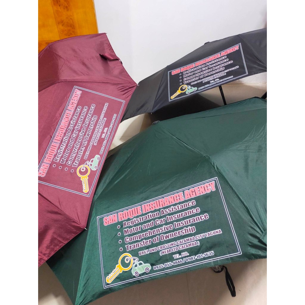 Dog Somoyed Pattern Print Automatic Foldable Umbrella