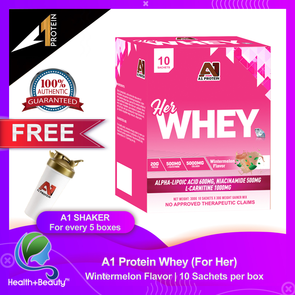 A1 Protein Her Whey 10 sachets Wintermelon Flavor with L-Carnitine and ...