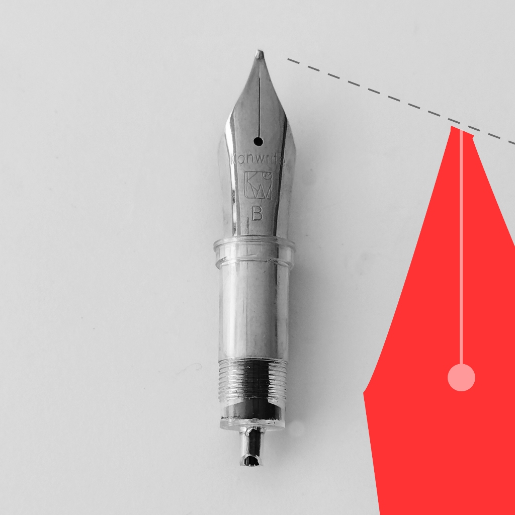 KANWRITE Size Nib Unit (Chrome) — JoWo Bock Desire Threaded