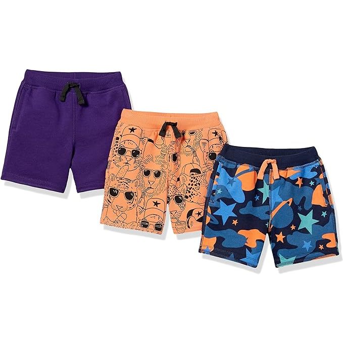 Amazon Spotted Zebra Boys French Terry Knit Shorts 3Pack Size L, XL