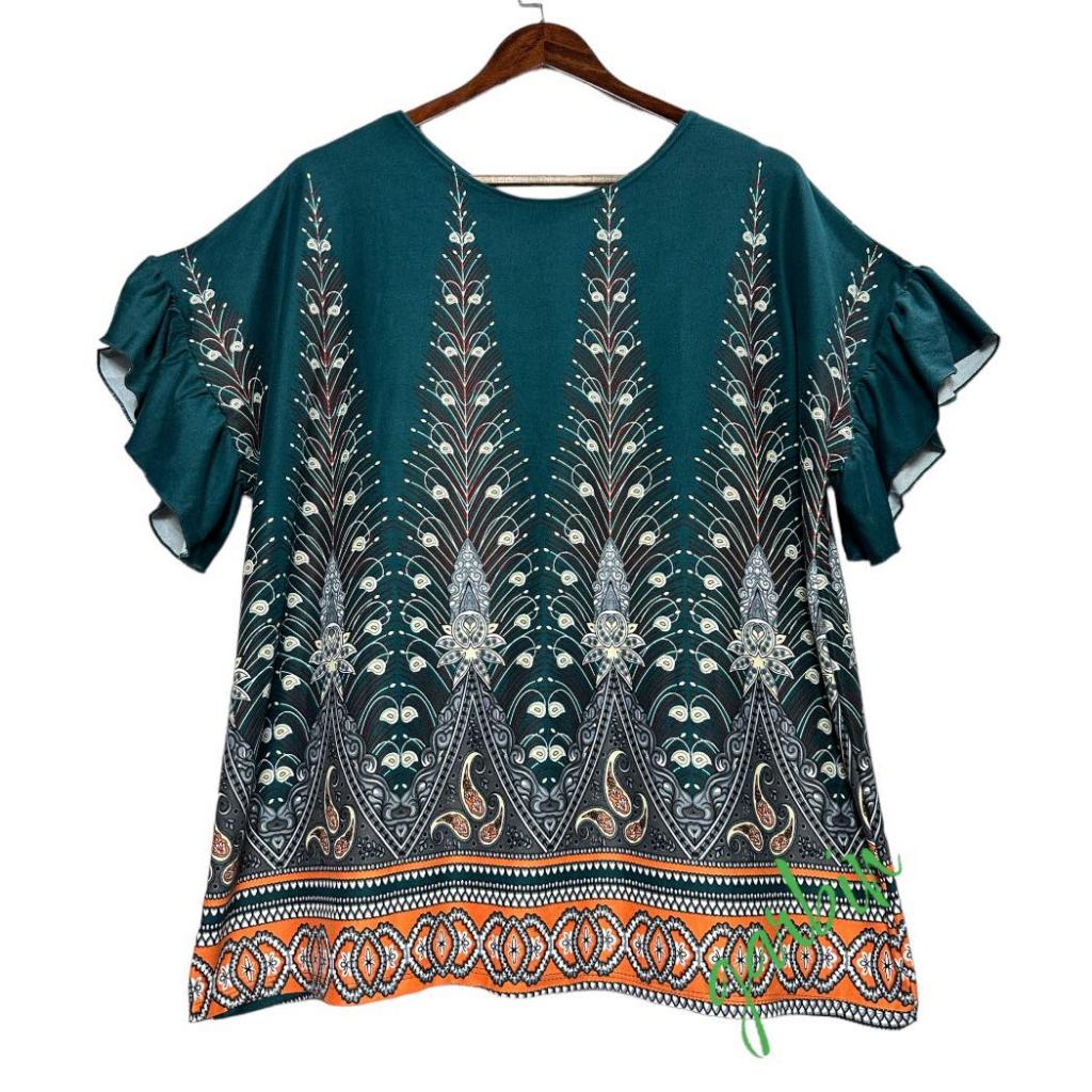 Plus-size Printed Tops/Blouses For Women Size 5XL | Shopee Philippines