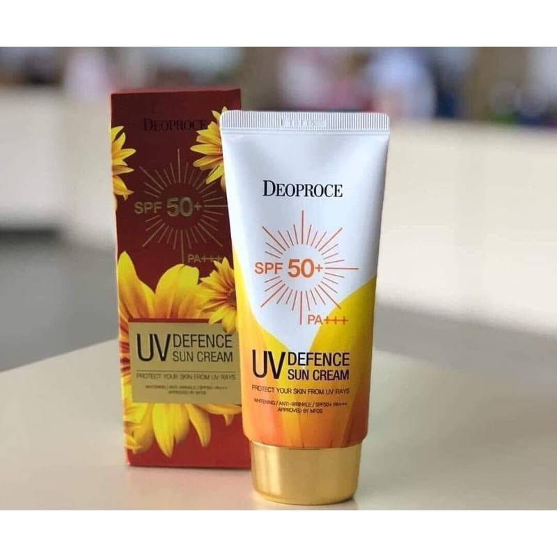 DEOPROCE UV DEFENCE SUN CREAM SPF50++ PA++ | Shopee Philippines