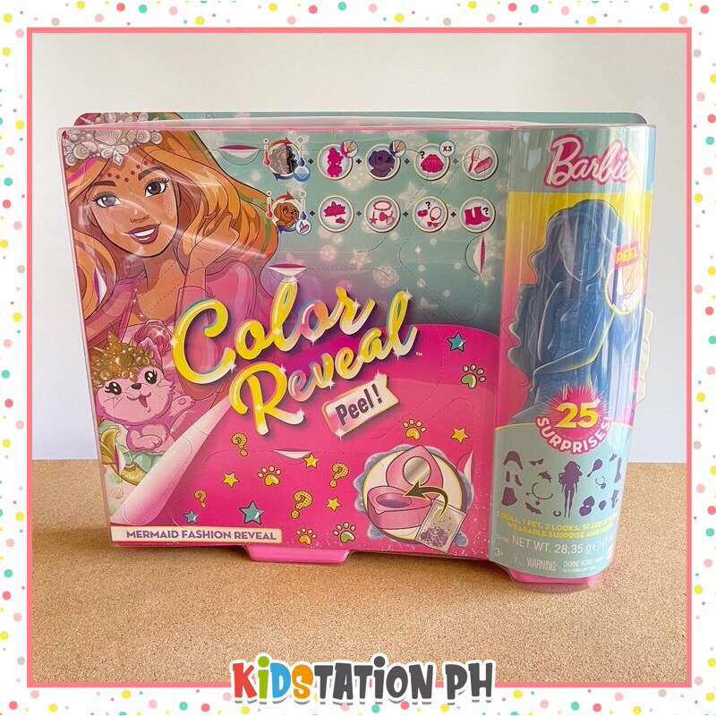 Barbie Color Reveal Peel Mermaid Fashion Reveal Shopee Philippines