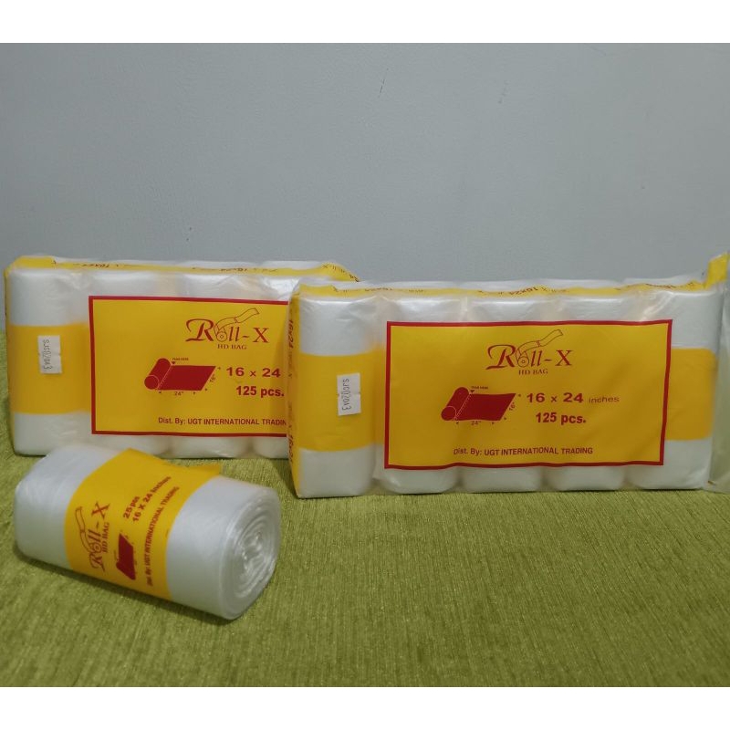 16x24 RollX Laundry Plastic Bags 125 pcs per pack Shopee Philippines