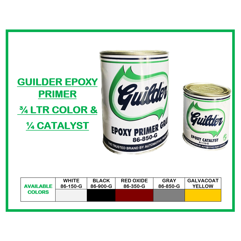 GUILDER EPOXY PRIMER WITH CATALYST in 1 LITER/ epoxy primer gray