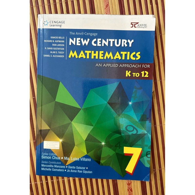 New Century Mathematics Grade 7 // Anvil Publishing An Applied Approach ...