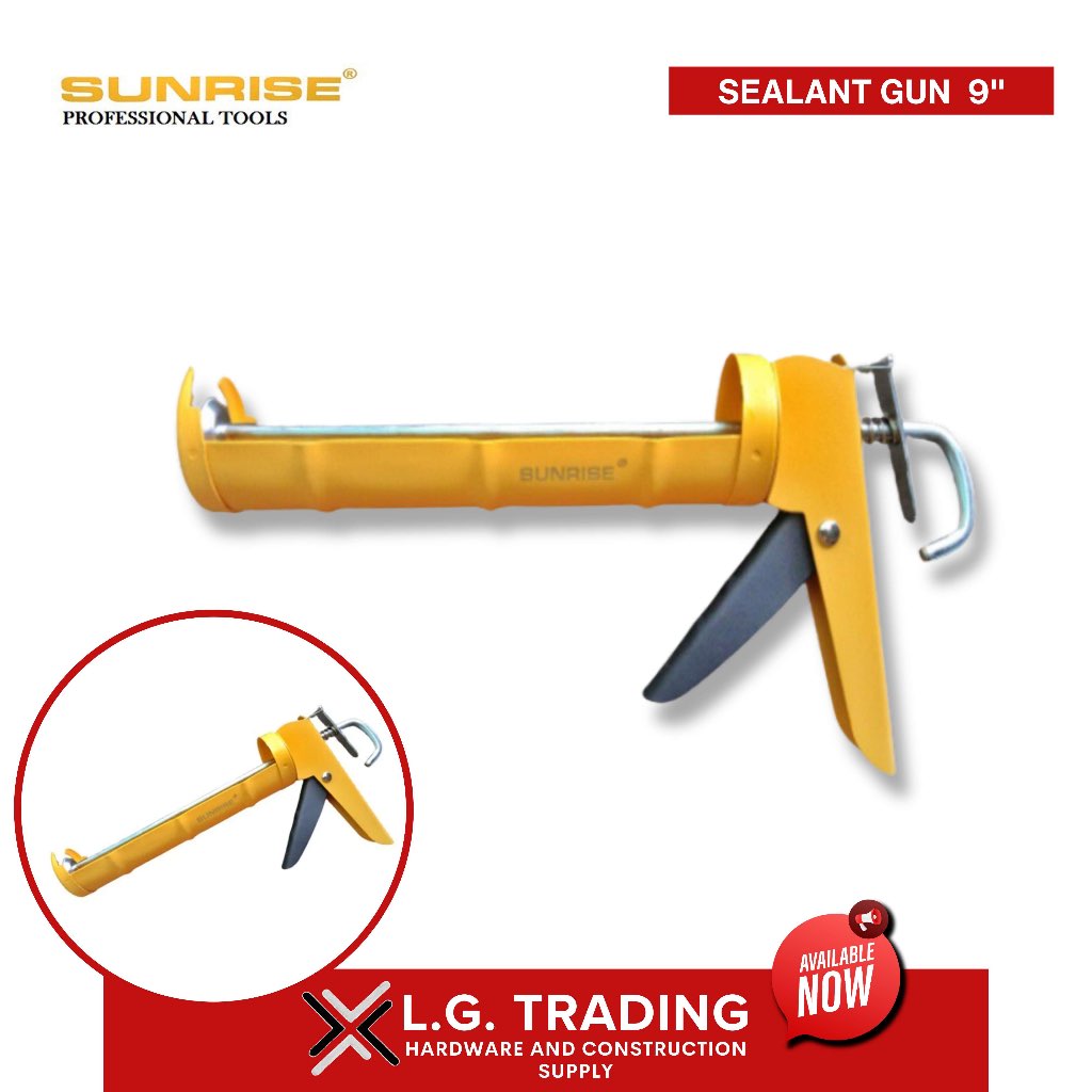 SUNRISE Caulking Silicon Gun Yellow Handle 9" (Heavy Duty) Shopee