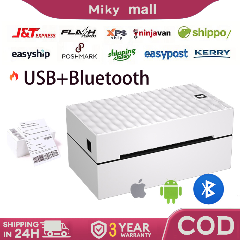 A6 Waybill Printer bluetooth Printers Label mini Thermal Printer Cellphone PC USB receipt