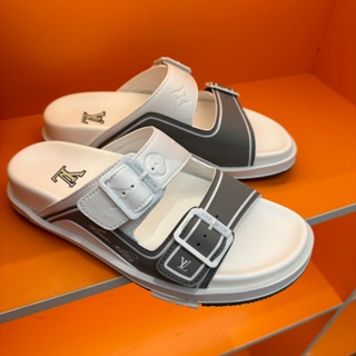 kasut lelaki ◣100% Original ◢ New Louis Vuitton Lv Men slipper men sandal  lelaki