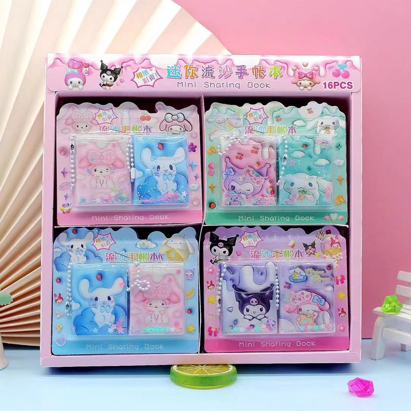 Sanrio 2pcs Mini Memo Book Keychain (2 per set) w/ sticker Shopee