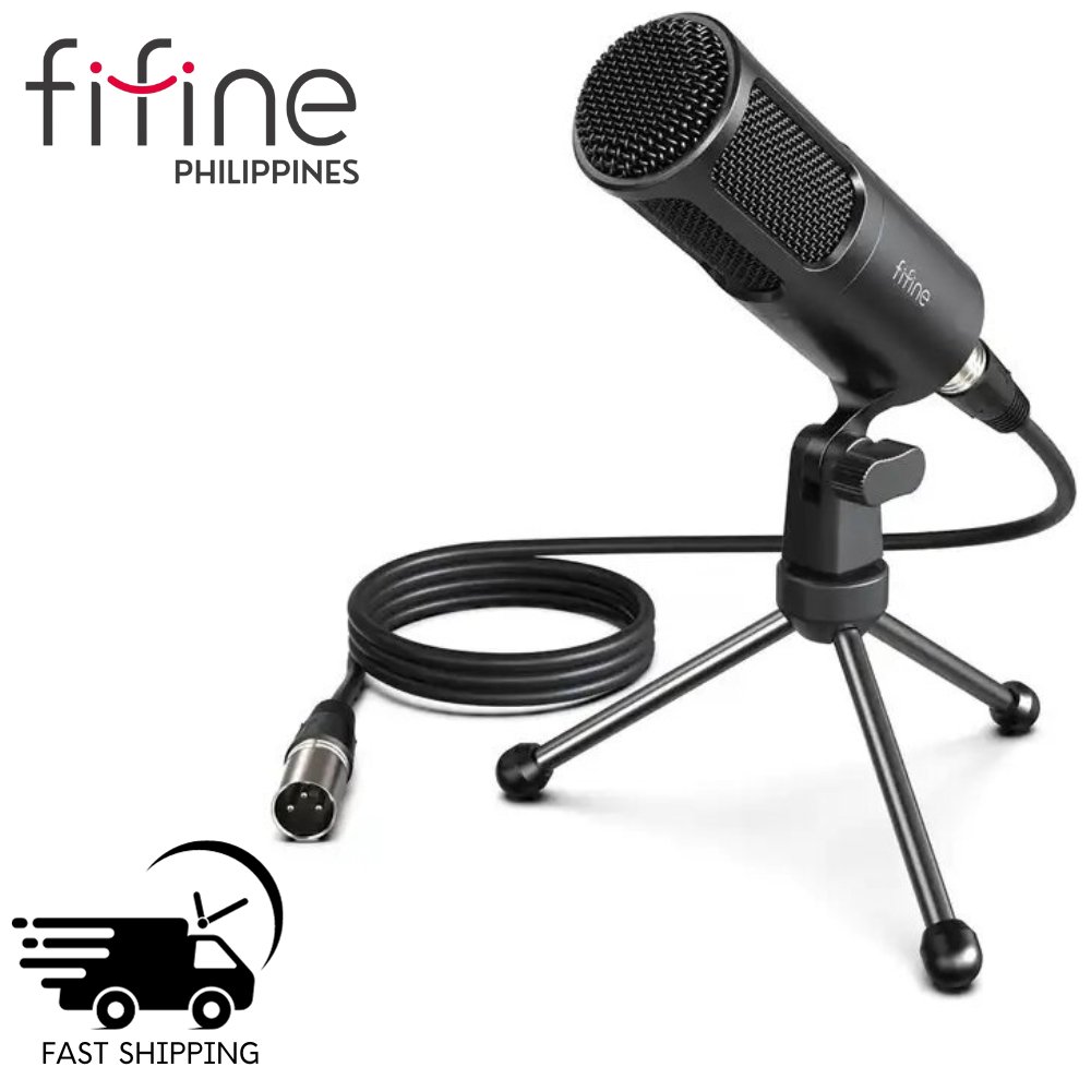 FIFINE K669D XLR Dynamic Microphone, Podcast Microphone with Cardioid