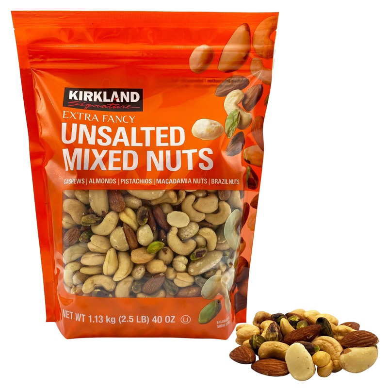 Kirkland Signature Extra Fancy Unsalted Mixed Nuts Cashews Almonds Pistachio Pecan 1