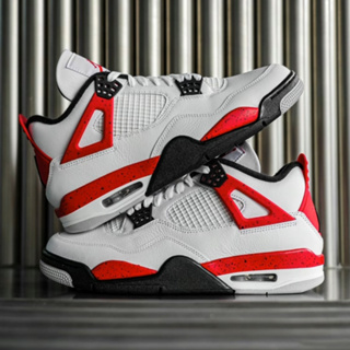 Air Jordan 4 Retro Red Cement Mens Lifestyle Shoes (White/Red) Free Shipping