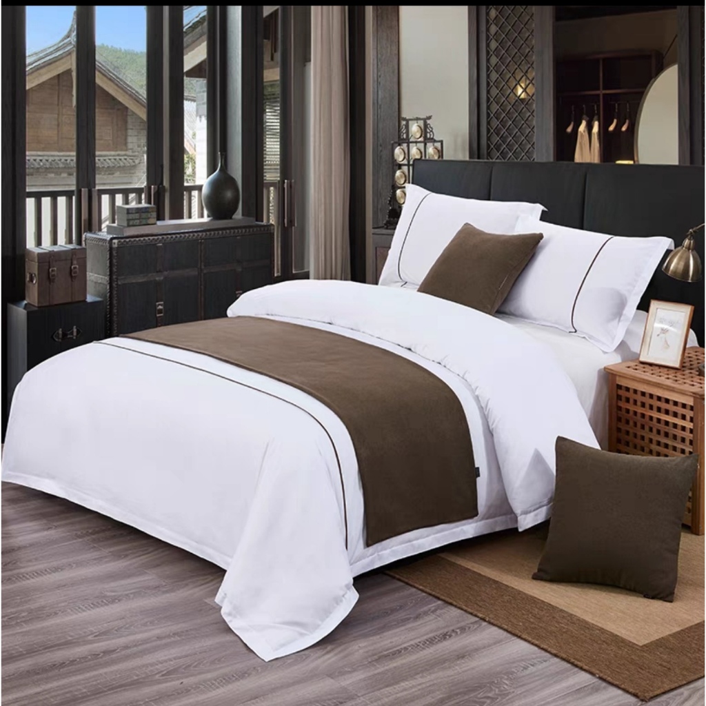 HOTEL QUALITY THICKER Bed Runner Scarf HighEnd Bed NonFading