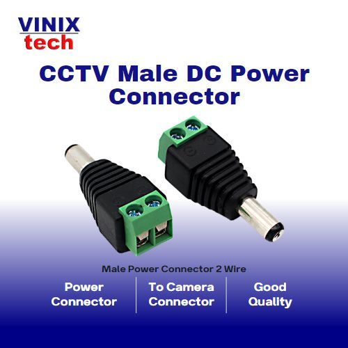 CCTV 12V DC MALE Power Connector Connector Screw Type Positive and ...