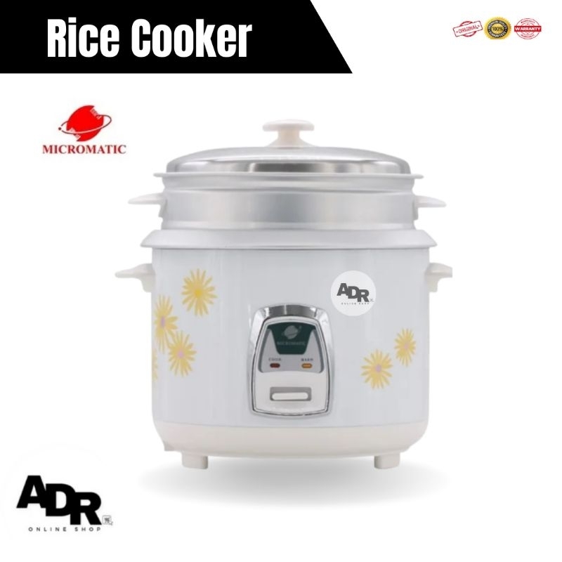 Micromatic Rice Cooker with Steamer 1.8 Liter Capacity | Shopee Philippines