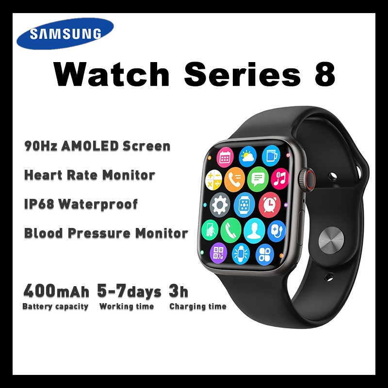 Samsung smart watch with blood discount pressure and heart rate monitor