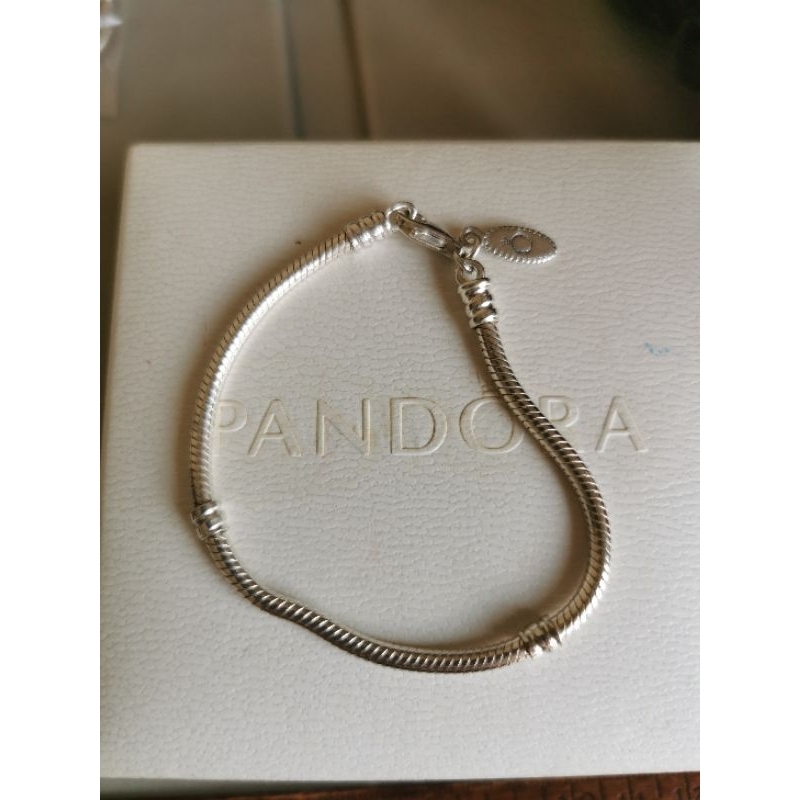 Pandora lobster clasp silver bracelet 17cm Shopee Philippines