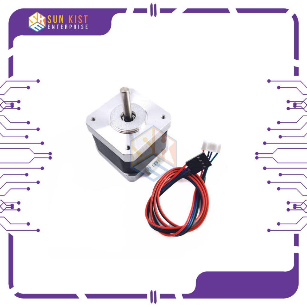 1pc 38mm Nema17 Stepper Motor 42 motor Nema 17 motor 42BYGH 1.7A